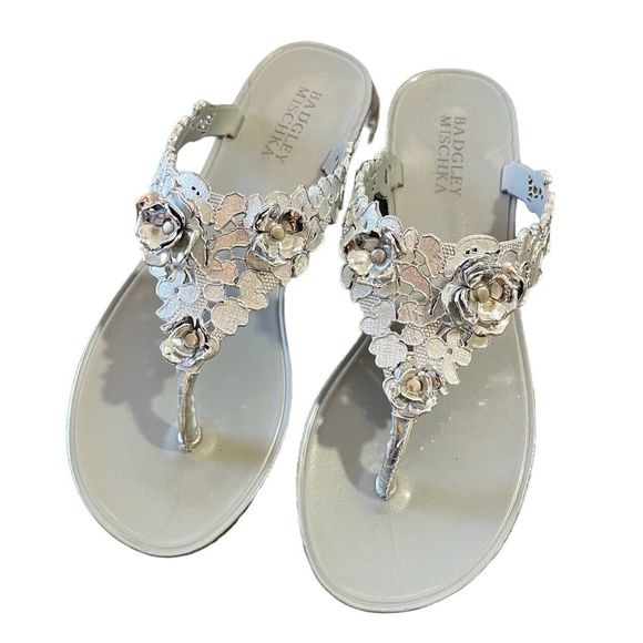 badgley mischka bali jelly flip flop